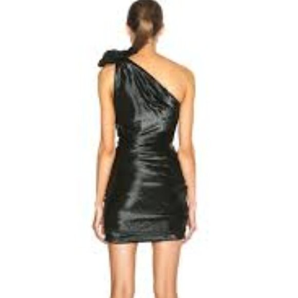 Isabel Marat Women Black One Shoulder Dress Size S/Eu 38 - Picture 4 of 15